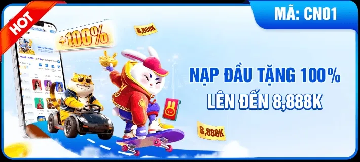 Nạp đầu tặng 100% lên đến 8888k